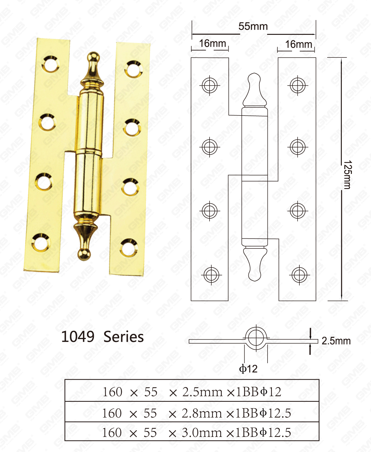 Steel Hinge Series_1049-100