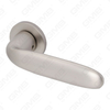 New Modern House Decoration Aluminum Door Handle on Round Rosette