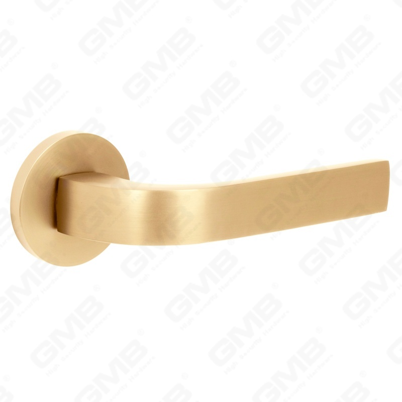 New Modern House Decoration Aluminum Door Handle on Round Rosette