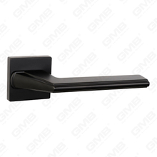 Modern Simple Solid Zinc Alloy Split Door Lock Handle on Square Rosette（Z072506）