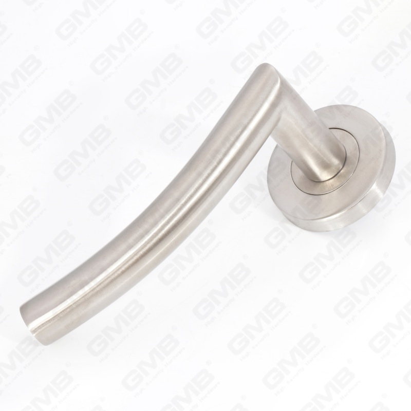 High Quality BS En1906 Grade 4 SUS304 Stainless Steel Entry Round Rose Interior Door Lever Handle (LHT006)