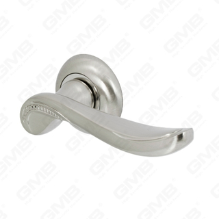 New Modern House Decoration Aluminum Door Handle on Round Rosette