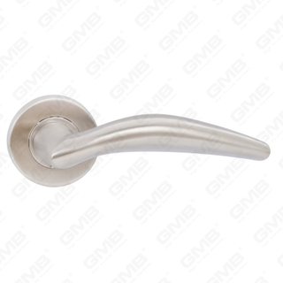High Quality BS En1906 Grade 4 SUS304 Stainless Steel Entry Round Rose Interior Door Lever Handle (LHT010)