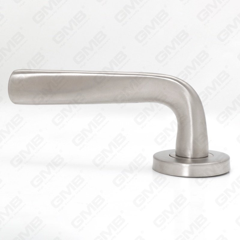 High Quality BS En1906 Grade 4 SUS304 Stainless Steel Entry Round Rose Interior Door Lever Handle (LHT032)