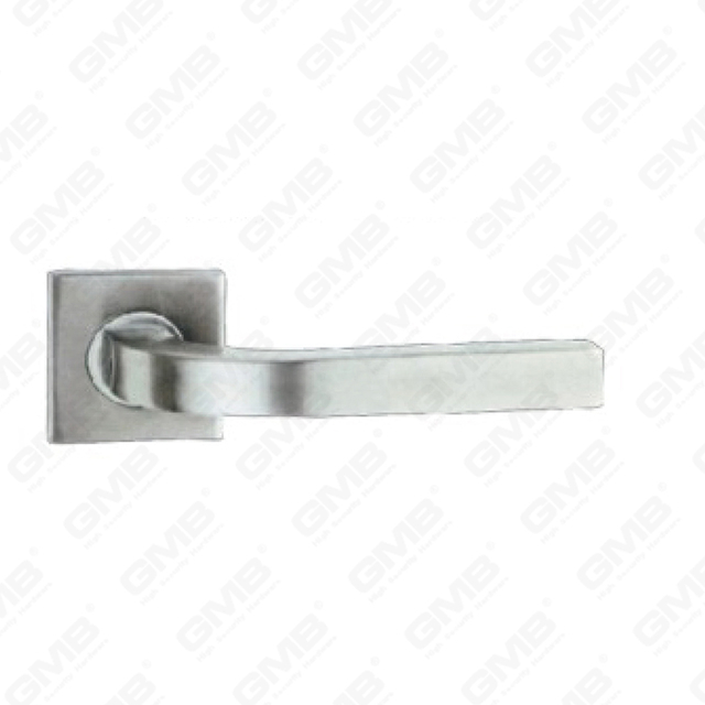 High Quality #304 Stainless Steel Door Handle Round Rose Lever Handle (SH97-SY37-SS)