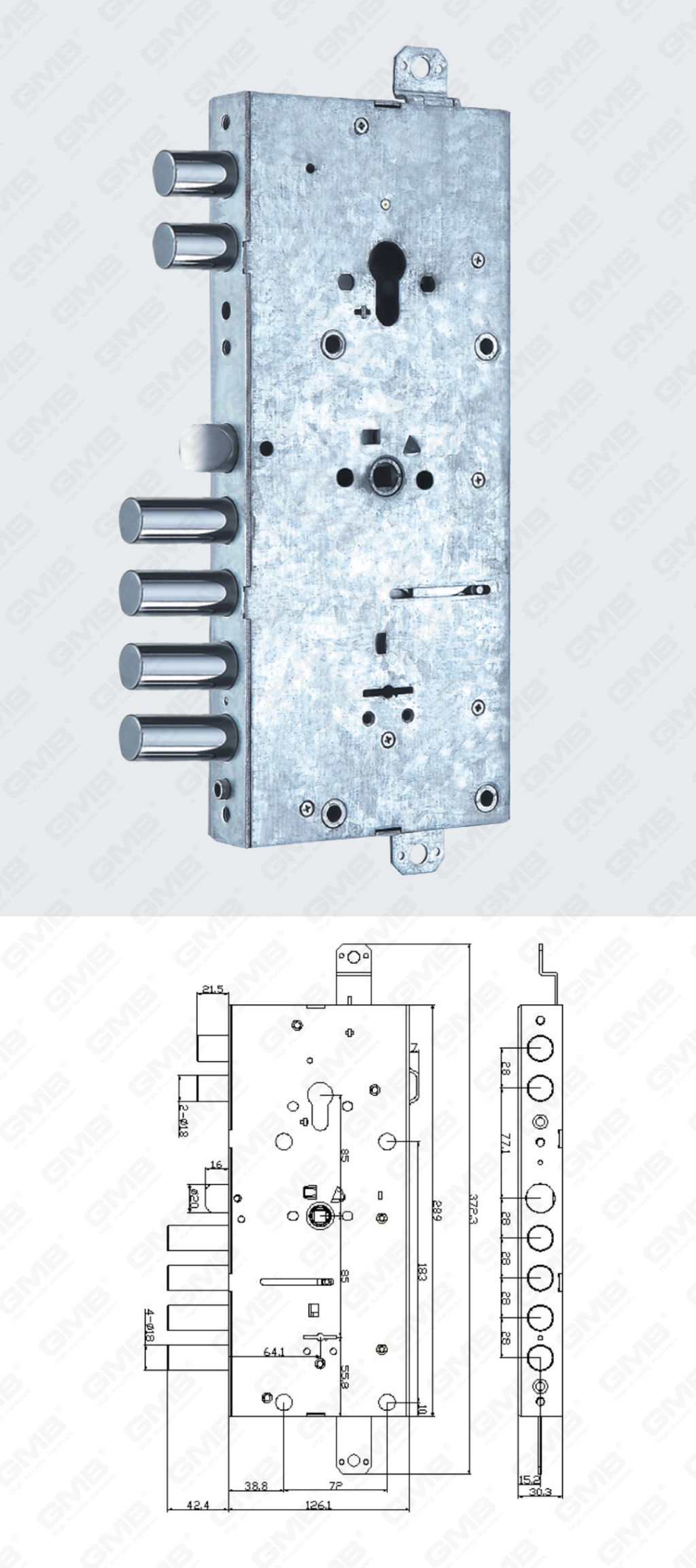 01 High Security Mortise Lock_201-16