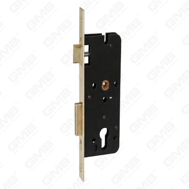 High Security Mortise Door lock Steel Brass deadbolt Zamak Brass latch cylinder hole Lock Body [7017]