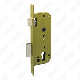 High Security Mortise Door lock Steel Brass deadbolt Zamak Brass latch cylinder hole Paint Finish Lock Body [520-40 45]