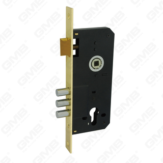 High Security Mortise Door Lock Steel deadbolt Brass or Zamak latch Lock Body (510.45-R3M)