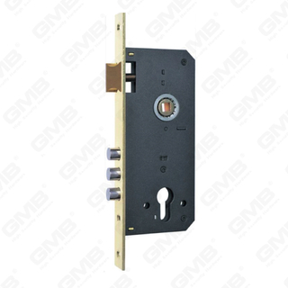 High Security Mortise Lock Body Steel deadbolt Brass or Zamak latch 3ROD Door Lock (9052-3)