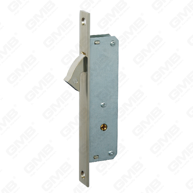 High Security Aluminum Door Lock Narrow Lock cross key hole Lock Body hook lock for sliding door (6025S)