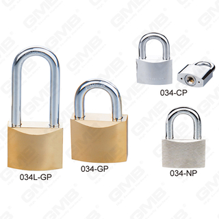 Solid Iron Body with Gold Plated Disc Padlock（034）