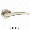 Zamak Zinc Alloy Aluminum Rosette Door Handle with Round Rosette (Z01016)