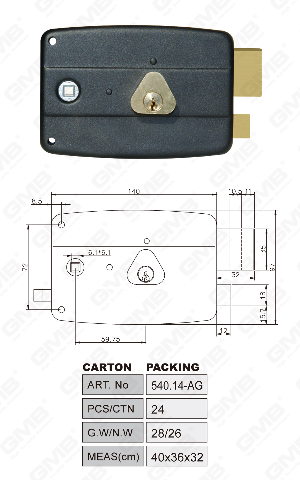 05 Rim Lock_540.14-AG-22