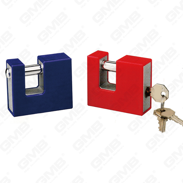 Plastic Covered Rectangular Padlock (092)