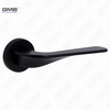 Modern Simple Solid Zinc Alloy Split Door Lock Handle on Round Rosette（Z062402）