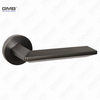 Modern Simple Solid Zinc Alloy Split Door Lock Handle on Round Rosette（Z062406）