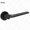 Modern Simple Solid Zinc Alloy Split Door Lock Handle on Round Rosette（Z062418）