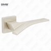 Modern Simple Solid Zinc Alloy Split Door Lock Handle on Square Rosette（Z072502）