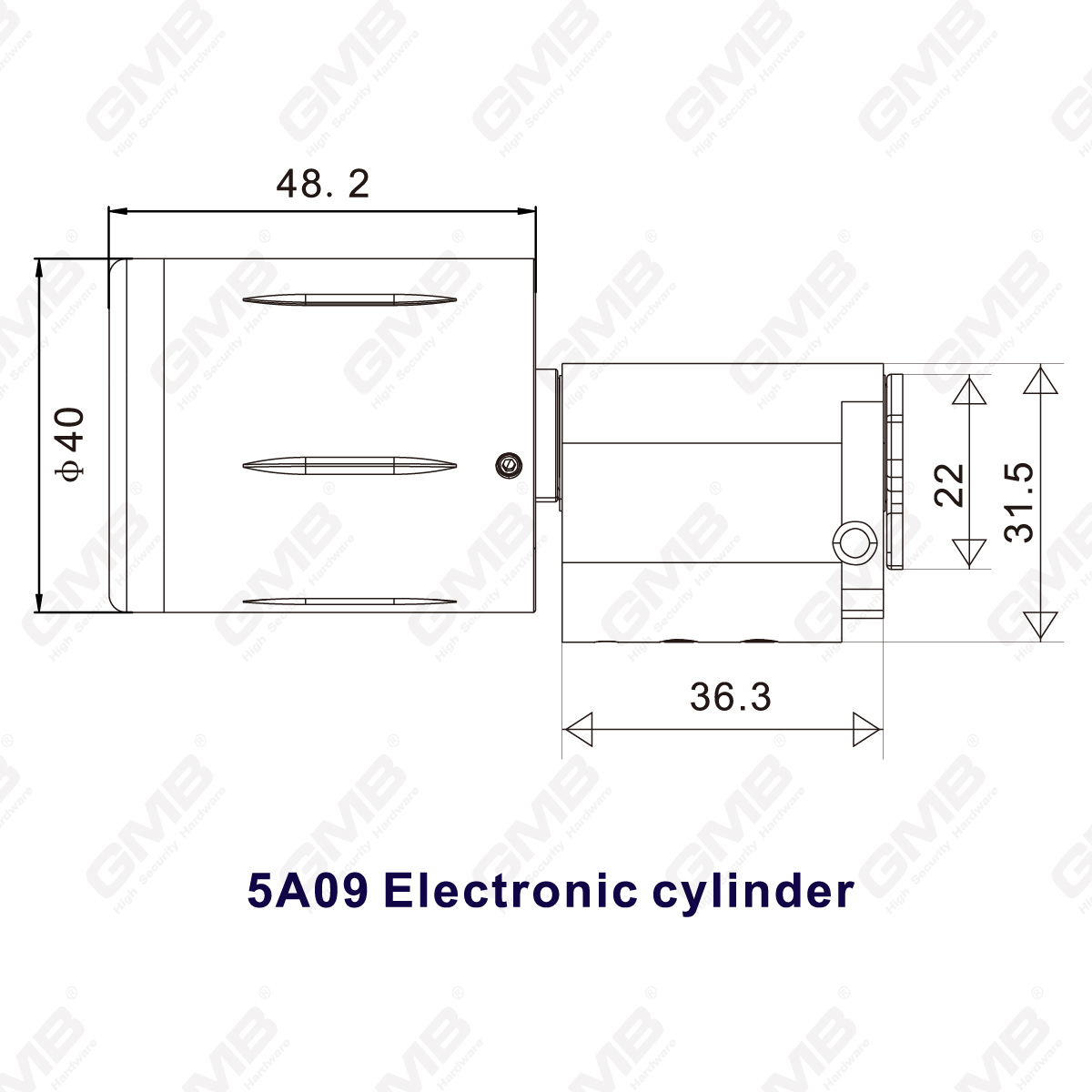 High Security Multi-Unlocking Ways IP65 Keyless WiFi Digital Adjustable Modular Profile Smart Electronic Door Lock Cylinder （5A09）