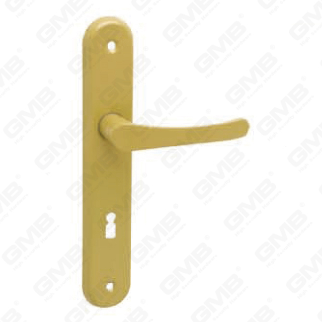 Door Handle Pull Wooden Door Hardware Handle Lock Door Handle on Plate for Mortise Lockset by Zinc Alloy or Steel Door Plate Handle (3308)