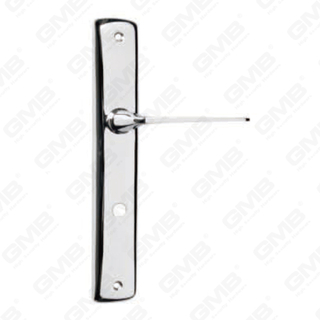 Door Handle Pull Wooden Door Hardware Handle Lock Door Handle on Plate for Mortise Lockset by Zinc Alloy or Steel Door Plate Handle (4530)