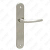 Door Handle Pull Wooden Door Hardware Handle Lock Door Handle on Plate for Mortise Lockset by Zinc Alloy or Steel Door Plate Handle (215041)