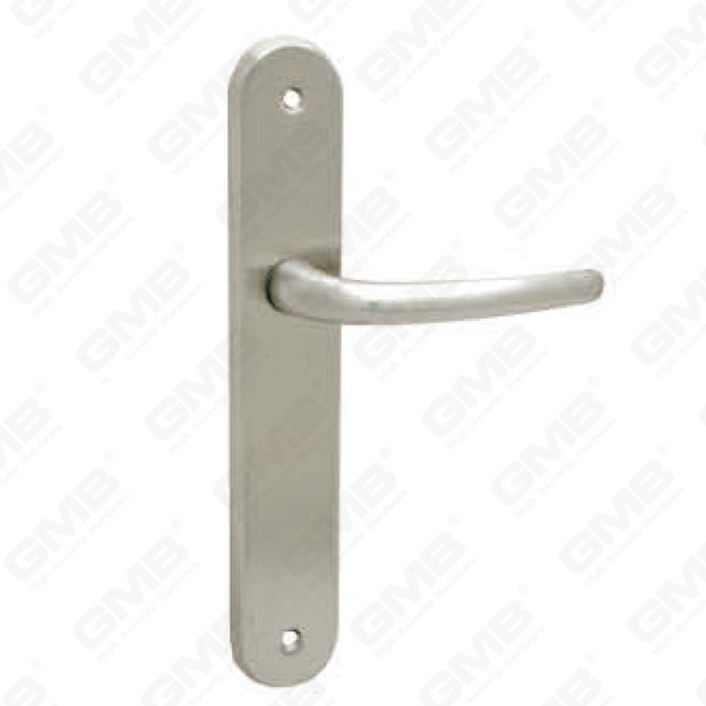 Door Handle Pull Wooden Door Hardware Handle Lock Door Handle on Plate for Mortise Lockset by Zinc Alloy or Steel Door Plate Handle (215041)