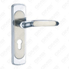 Door Handle Pull Wooden Door Hardware Handle Lock Door Handle on Plate for Mortise Lockset by Zinc Alloy or Steel Door Plate Handle (TM400959-KC)