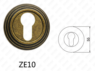 Zamak Zinc Alloy Aluminum Door Handle Round Rosette (ZE10)