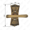 Door Handle Pull Wooden Door Hardware Handle Lock Door Handle on Plate for Mortise Lockset by Zinc Alloy or Steel Door Plate Handle (CF128-C96-DYB)