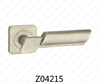 Zamak Zinc Alloy Aluminum Rosette Door Handle with Round Rosette (Z04215)