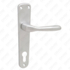 Oxygenate Aluminium Door Handle on Plate Plate Door Handle (90205)