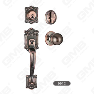 Antique Brass Finish Zinc Alloy Grip Handles Lock [9912]