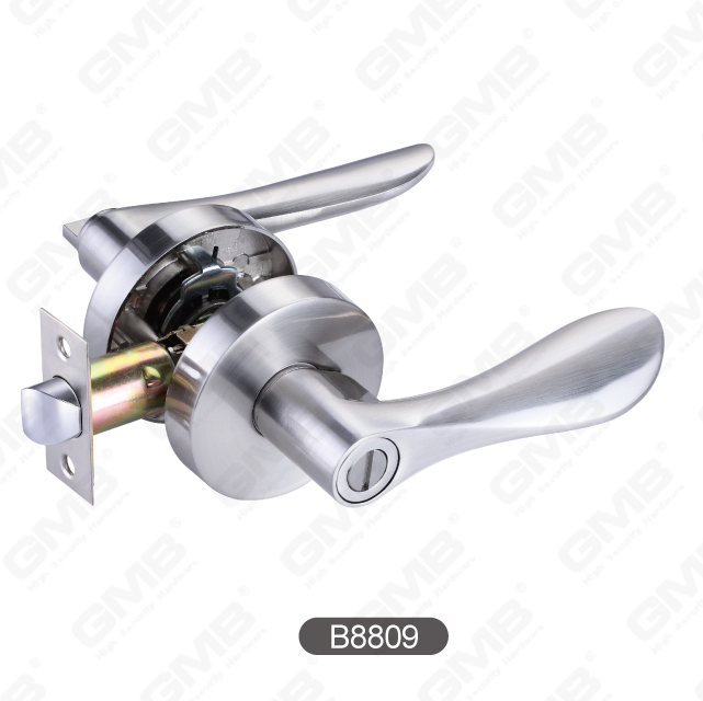 Heavy Duty Tubular Lever Lock Entry Zinc Alloy Handle Door Lock 【B8809】