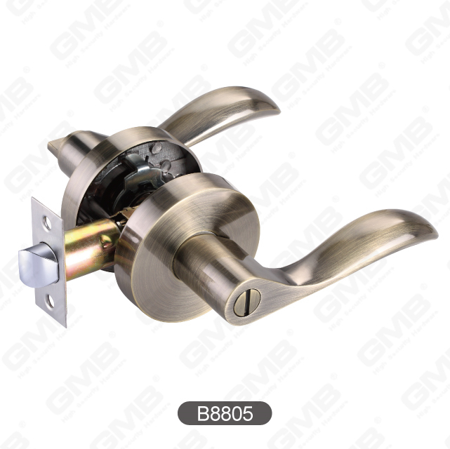 Heavy Duty Tubular Lever Lock Entry Zinc Alloy Handle Door Lock 【B8805】