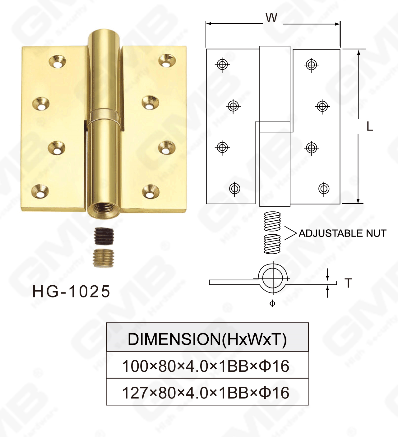 Brass Hinge Series_HG-1025-55