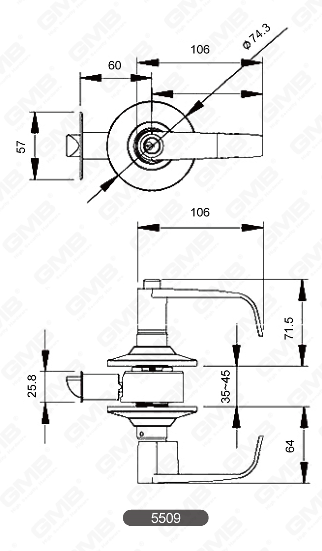 07 Cylindrical Lever Lock Series-06