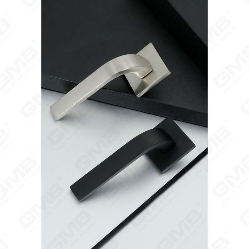 New Modern House Decoration Aluminum Door Handle on Round Rosette