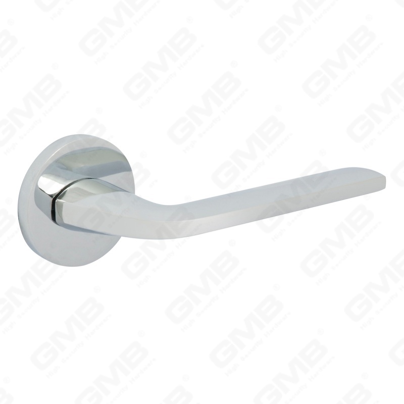 New Modern House Decoration Aluminum Door Handle on Round Rosette