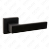 Modern Simple Solid Zinc Alloy Split Door Lock Handle on Square Rosette（Z072505）