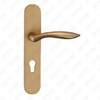 Oxygenate Aluminium Door Handle on Plate Plate Door Handle (G502-G77-J)
