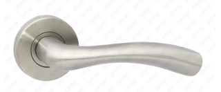 High Quality #304 Stainless Steel Door Handle Round Rose Lever Handle (GB03 43)