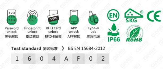 High Security Multi-Unlocking Ways IP66 Fingerprint Password Keyless Wifi Digital Adjustable Modular Profile Tuya/TT APP Smart Electronic Door Lock Cylinder (5D01)