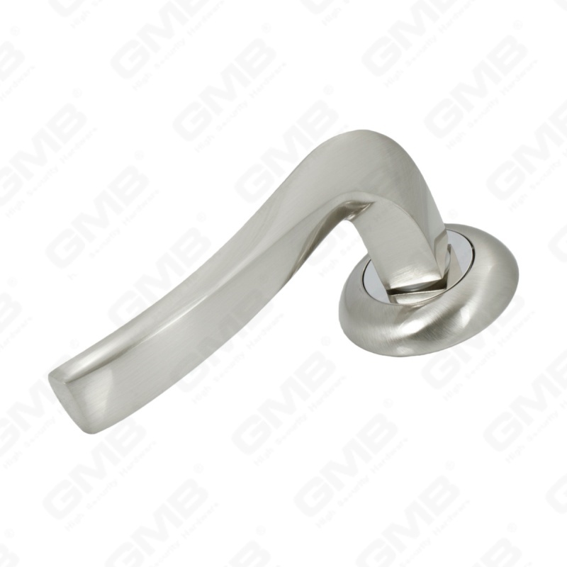 New Modern House Decoration Aluminum Door Handle on Round Rosette