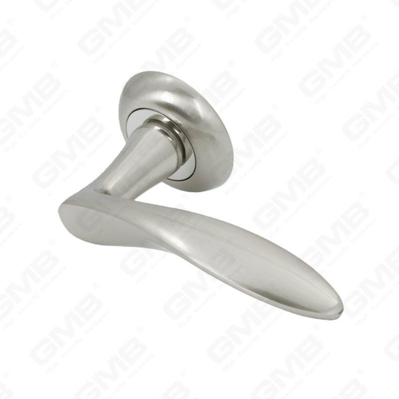 New Modern House Decoration Aluminum Door Handle on Round Rosette