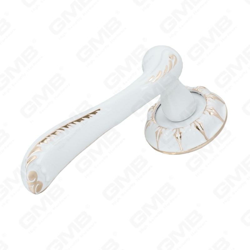 New Modern House Decoration Aluminum Door Handle on Round Rosette