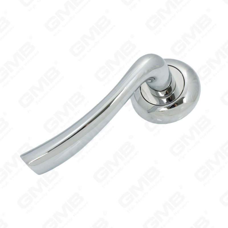 New Modern House Decoration Aluminum Door Handle on Round Rosette