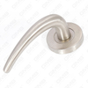 High Quality BS En1906 Grade 4 SUS304 Stainless Steel Entry Round Rose Interior Door Lever Handle (LHT009)