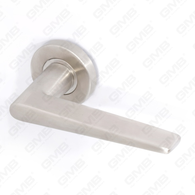 High Quality BS En1906 Grade 4 SUS304 Stainless Steel Entry Round Rose Interior Door Lever Handle (LHT016)